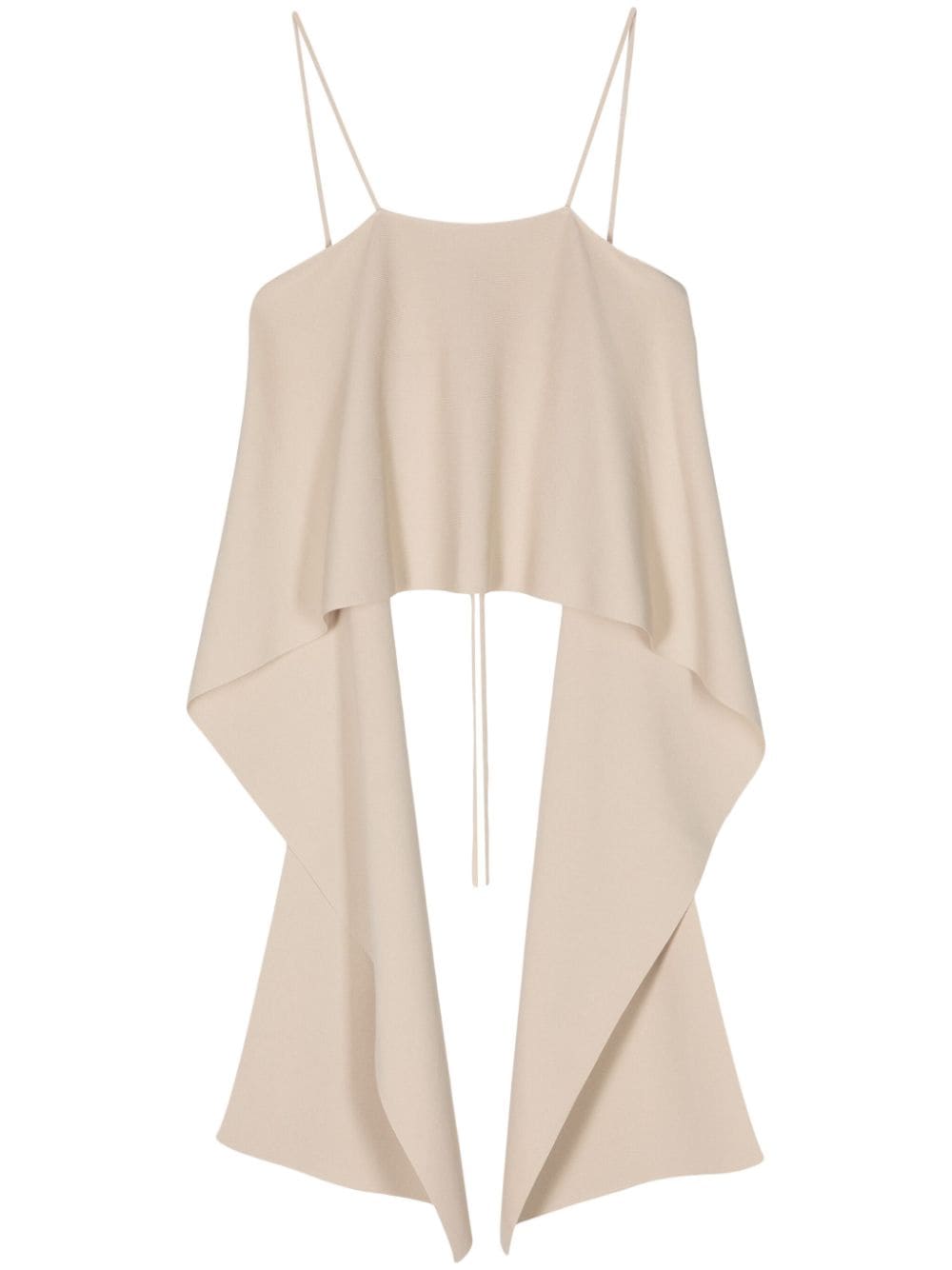 Semicouture asymmetric draped tank top - Neutrals von Semicouture