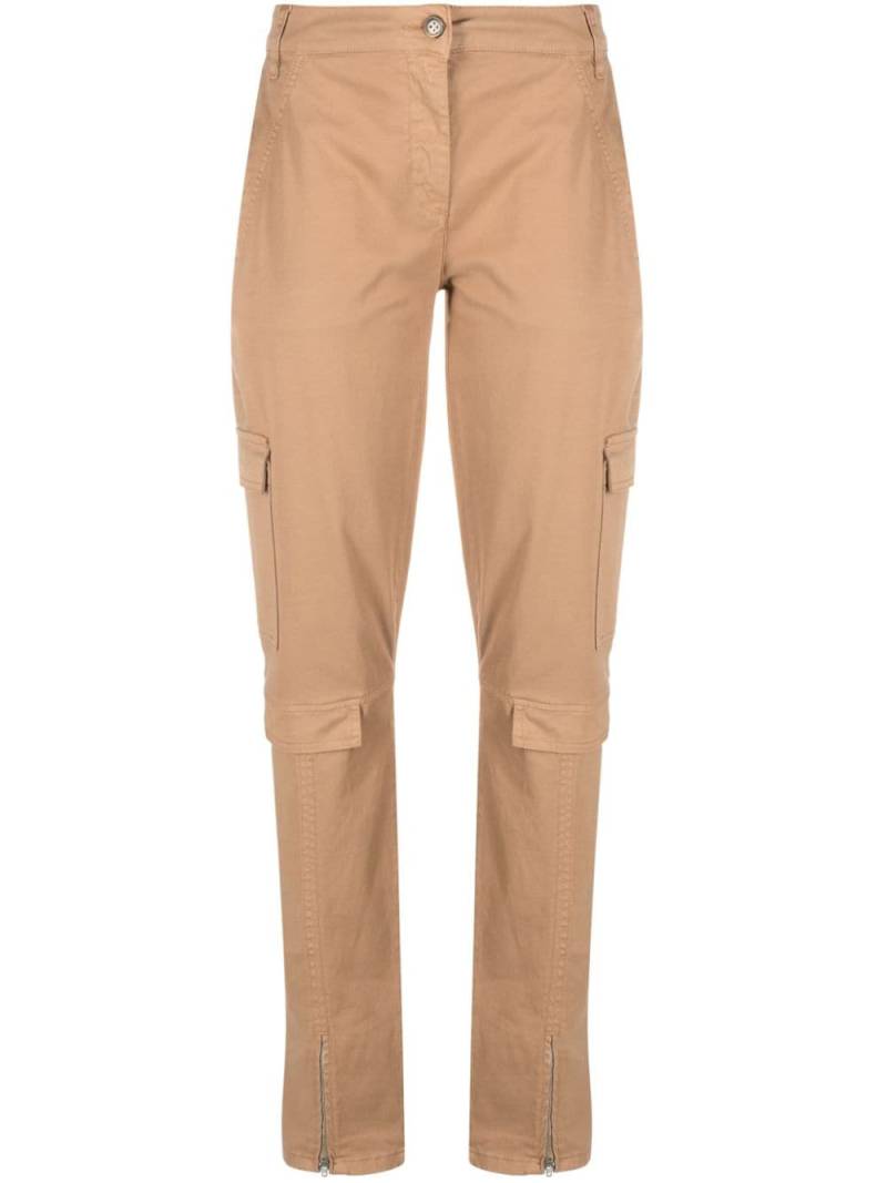 Semicouture button-up tapered trousers - Neutrals von Semicouture