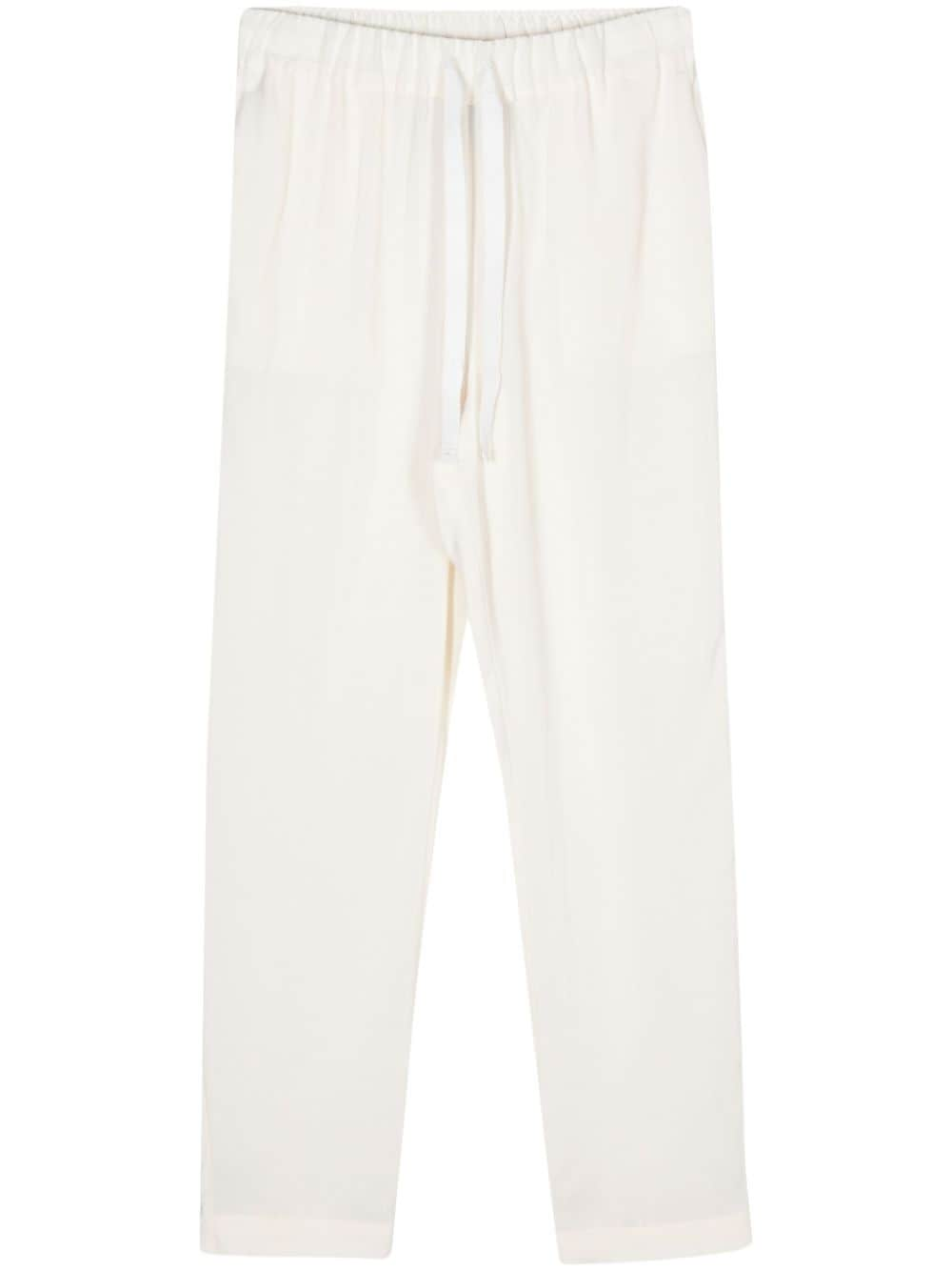 Semicouture cropped tapered trousers - Neutrals von Semicouture