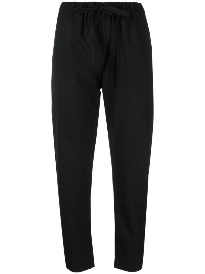 Semicouture drawstring cropped trousers - Black von Semicouture