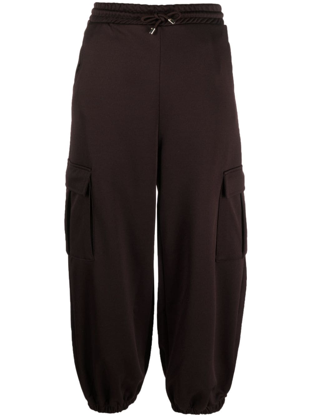 Semicouture drawstring-waist cropped trousers - Brown von Semicouture