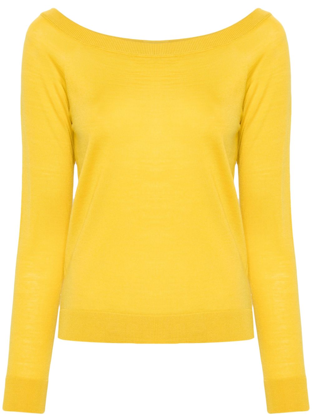 Semicouture fine-knit virgin wool jumper - Yellow von Semicouture