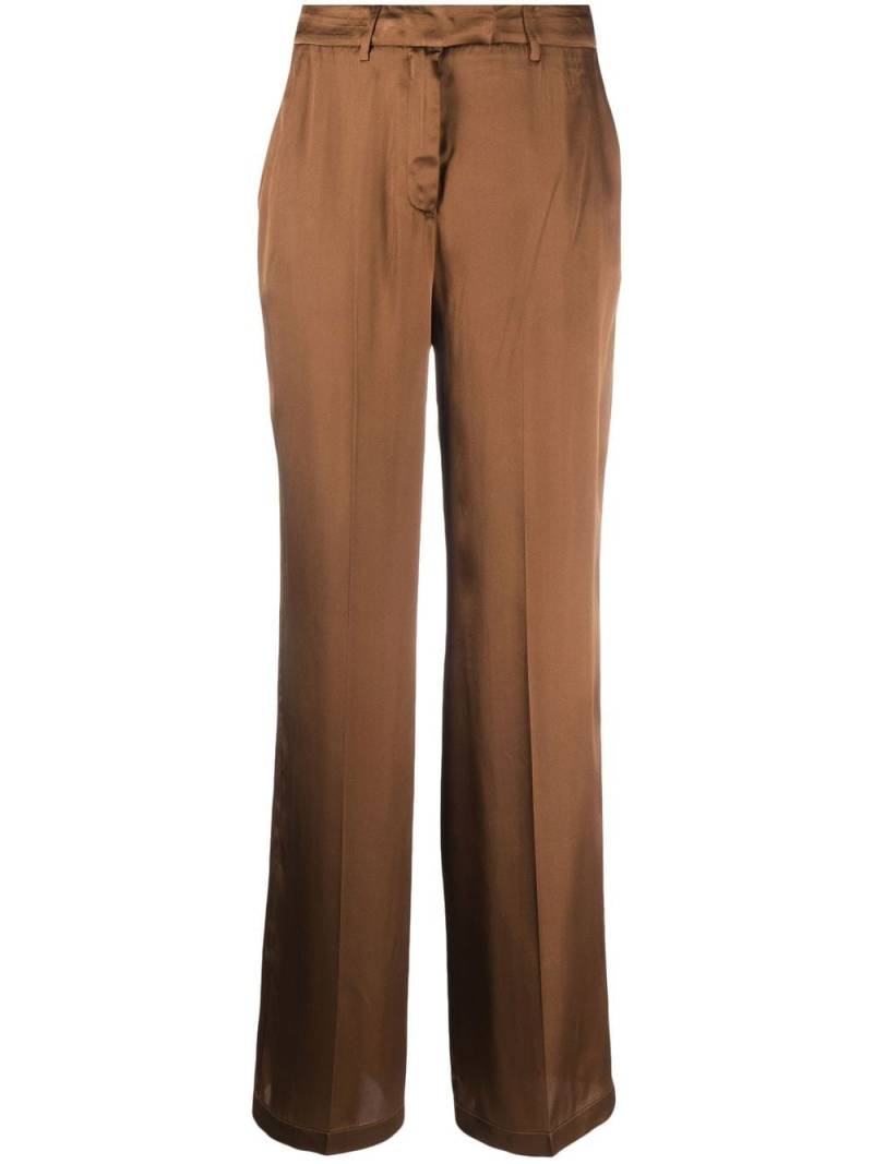 Semicouture high-waisted straight-leg trousers - Brown von Semicouture