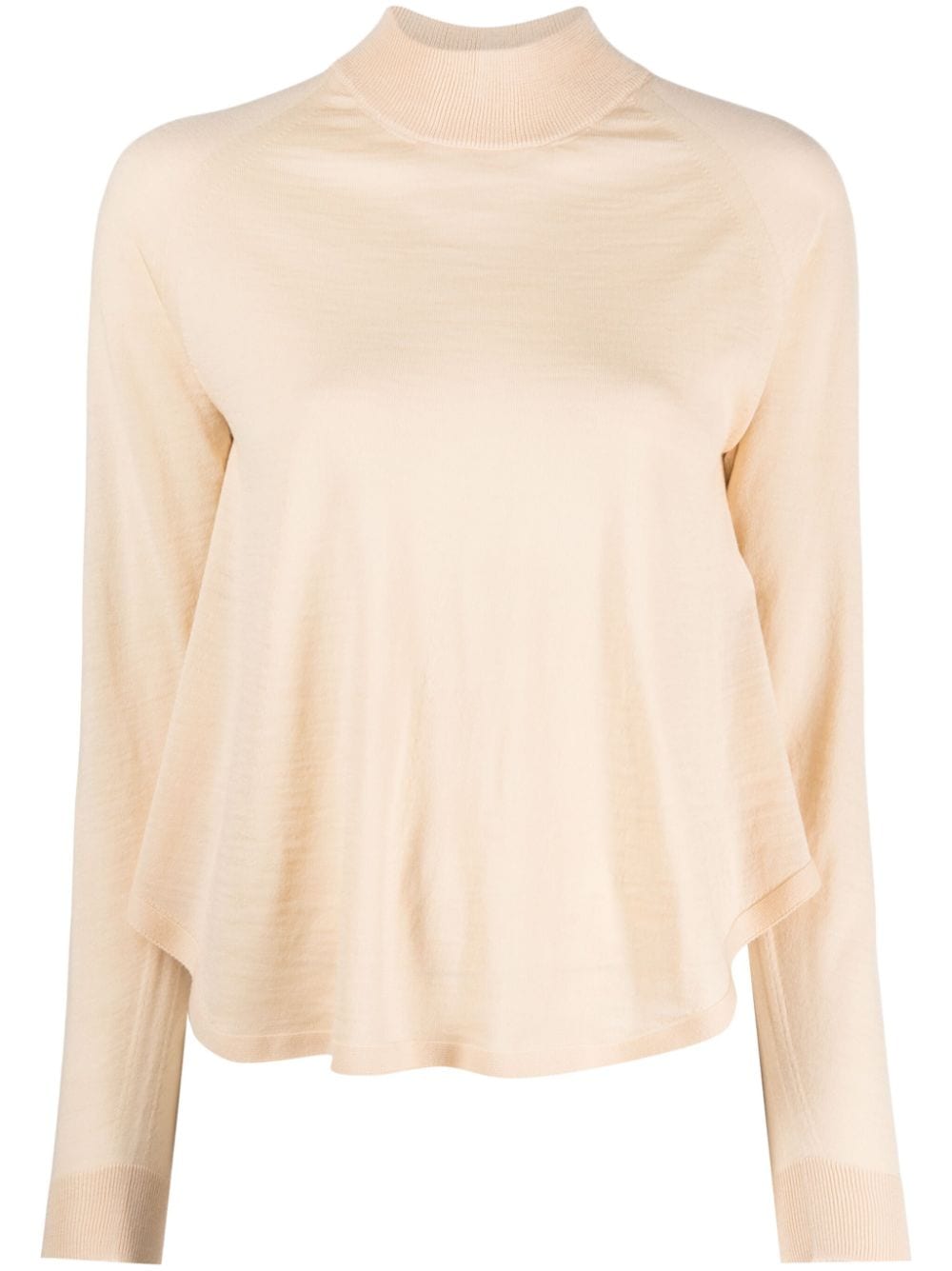 Semicouture mock-neck virgin wool jumper - Neutrals von Semicouture