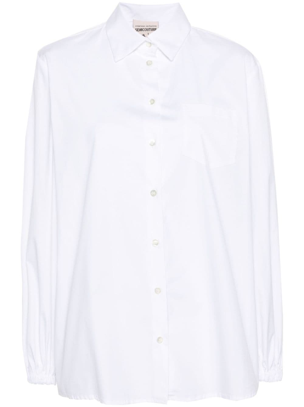 Semicouture puff-sleeved shirt - White von Semicouture