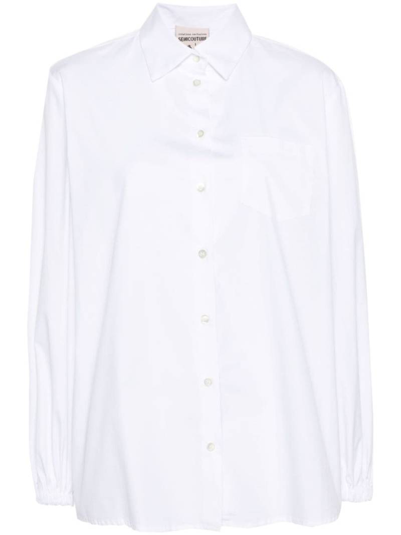 Semicouture puff-sleeved shirt - White von Semicouture