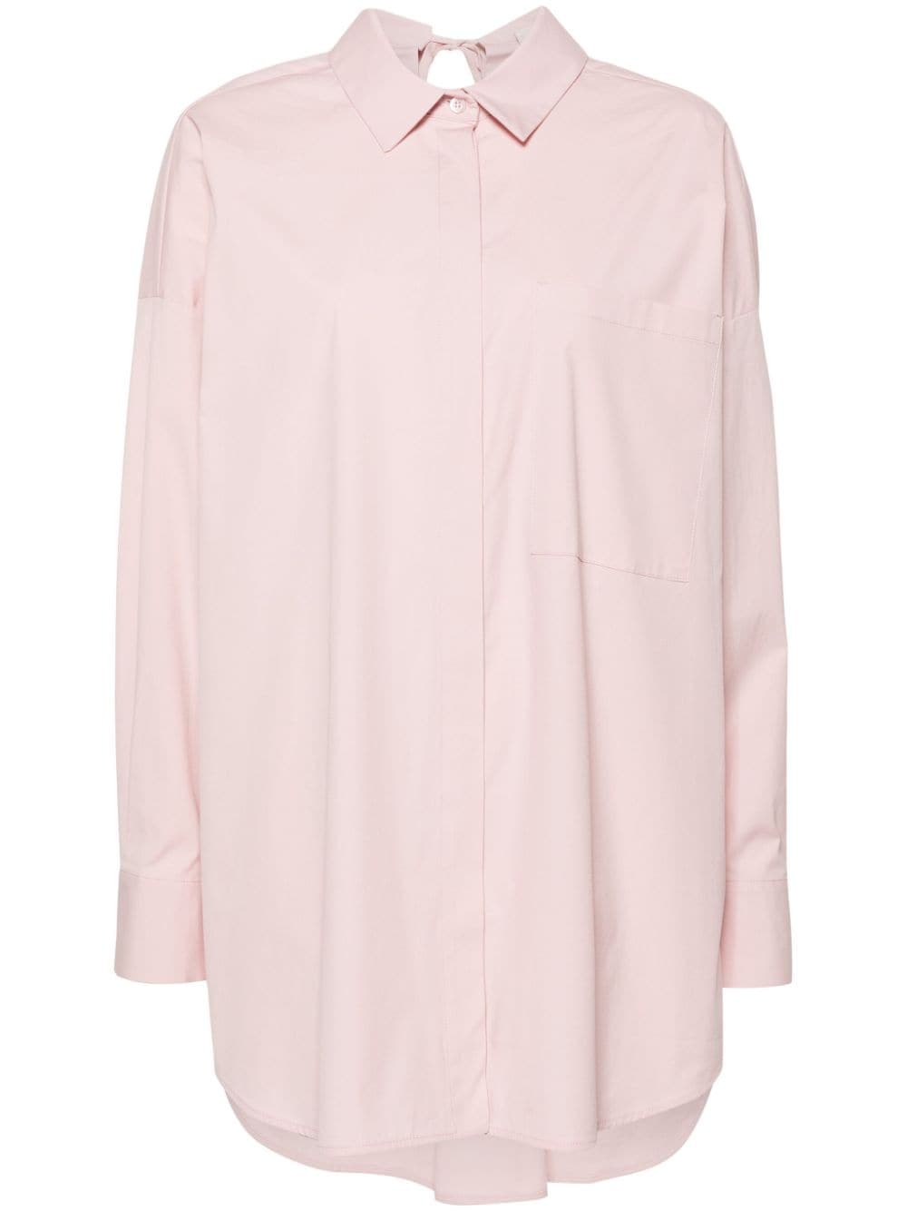 Semicouture rear-tie poplin shirt - Pink von Semicouture