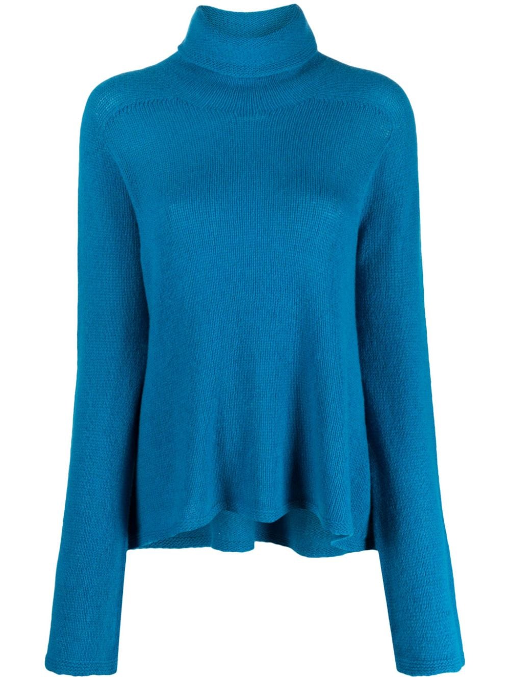 Semicouture roll-neck cashmere-wool blend jumper - Blue von Semicouture