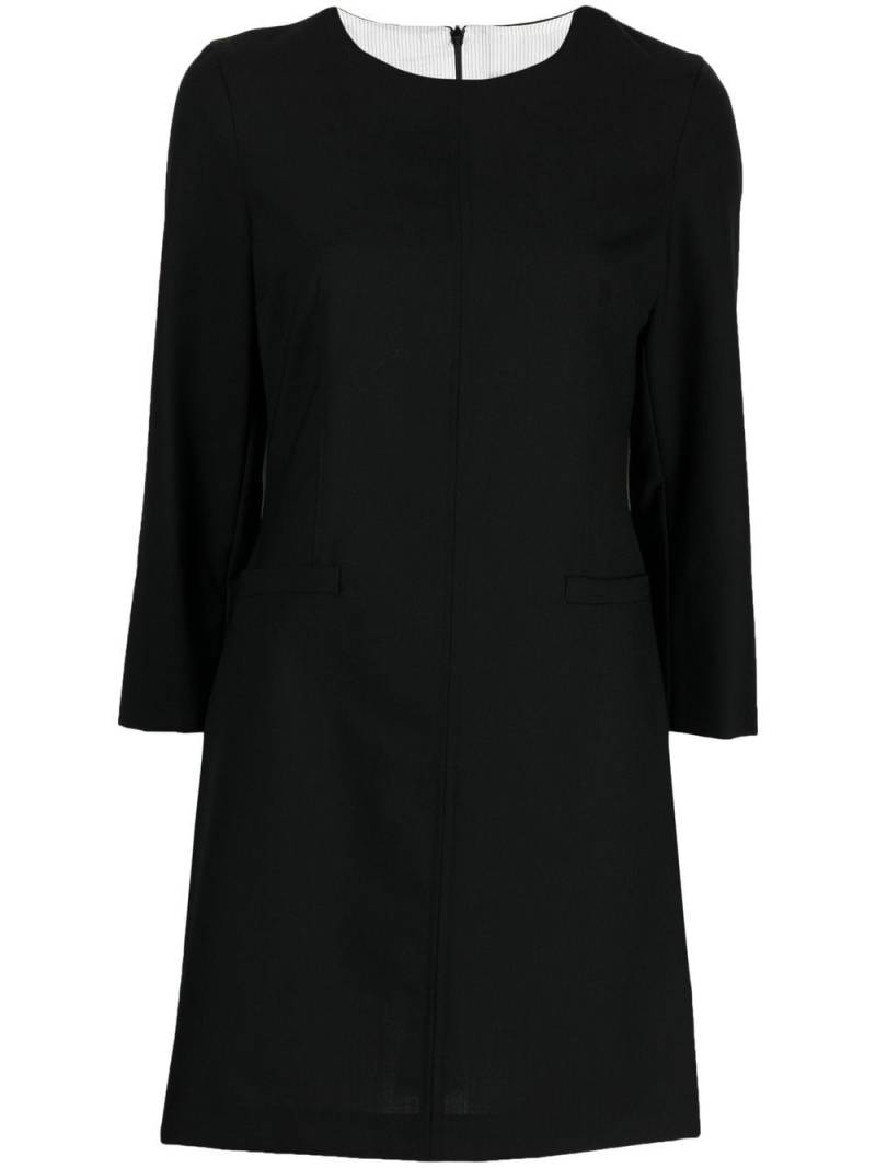 Semicouture round neck shift dress - Black von Semicouture