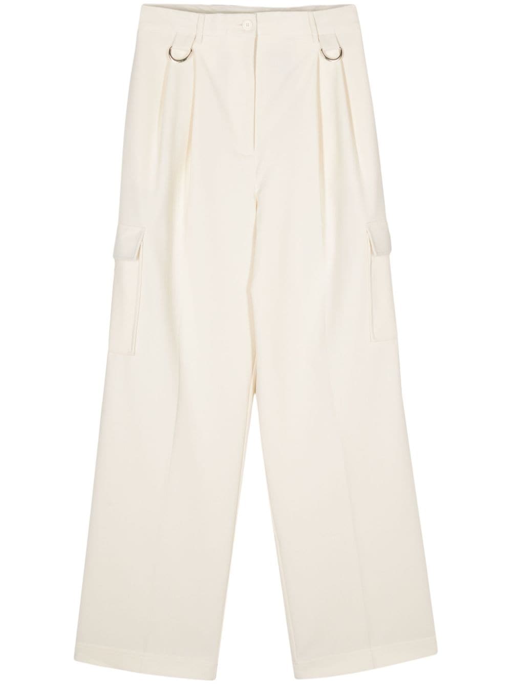 Semicouture straight-leg cargo trousers - White von Semicouture