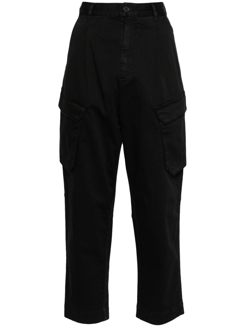 Semicouture tapered-leg cargo trousers - Black von Semicouture
