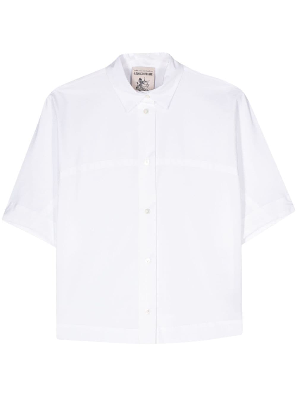 Semicouture wide-sleeve shirt - White von Semicouture