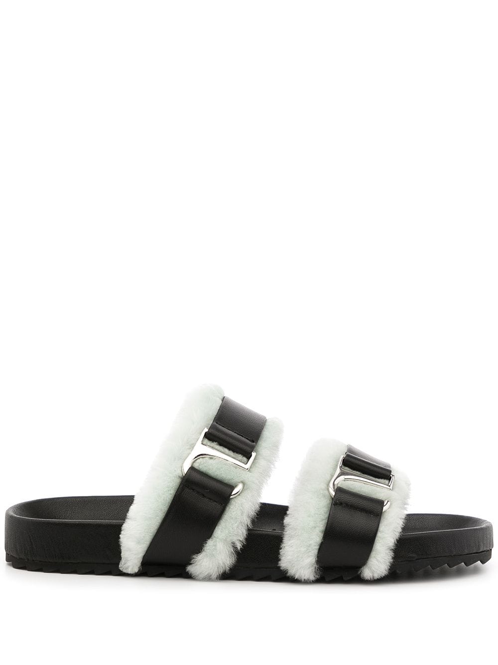 Senso Dalley shearling-trim sandals - Black von Senso