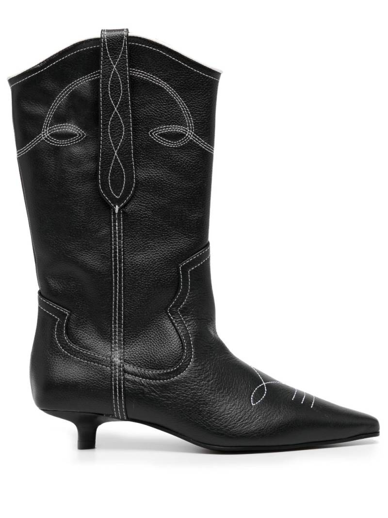 Senso Francesca I 40mm leather boots - Black von Senso