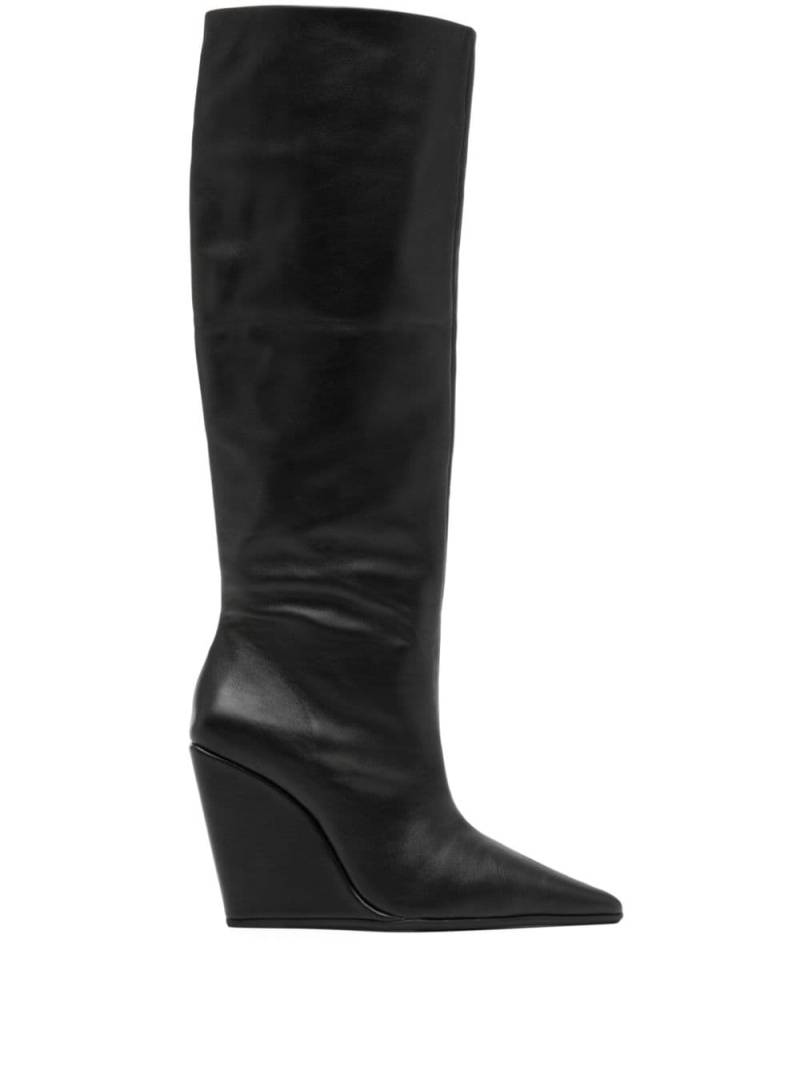 Senso Hendrick I 100mm wedge boots - Black von Senso