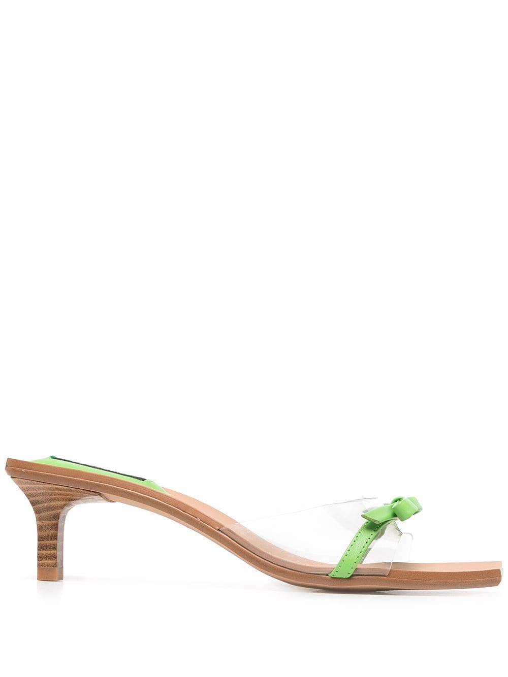 Senso Nori 50mm bow sandals - Green von Senso