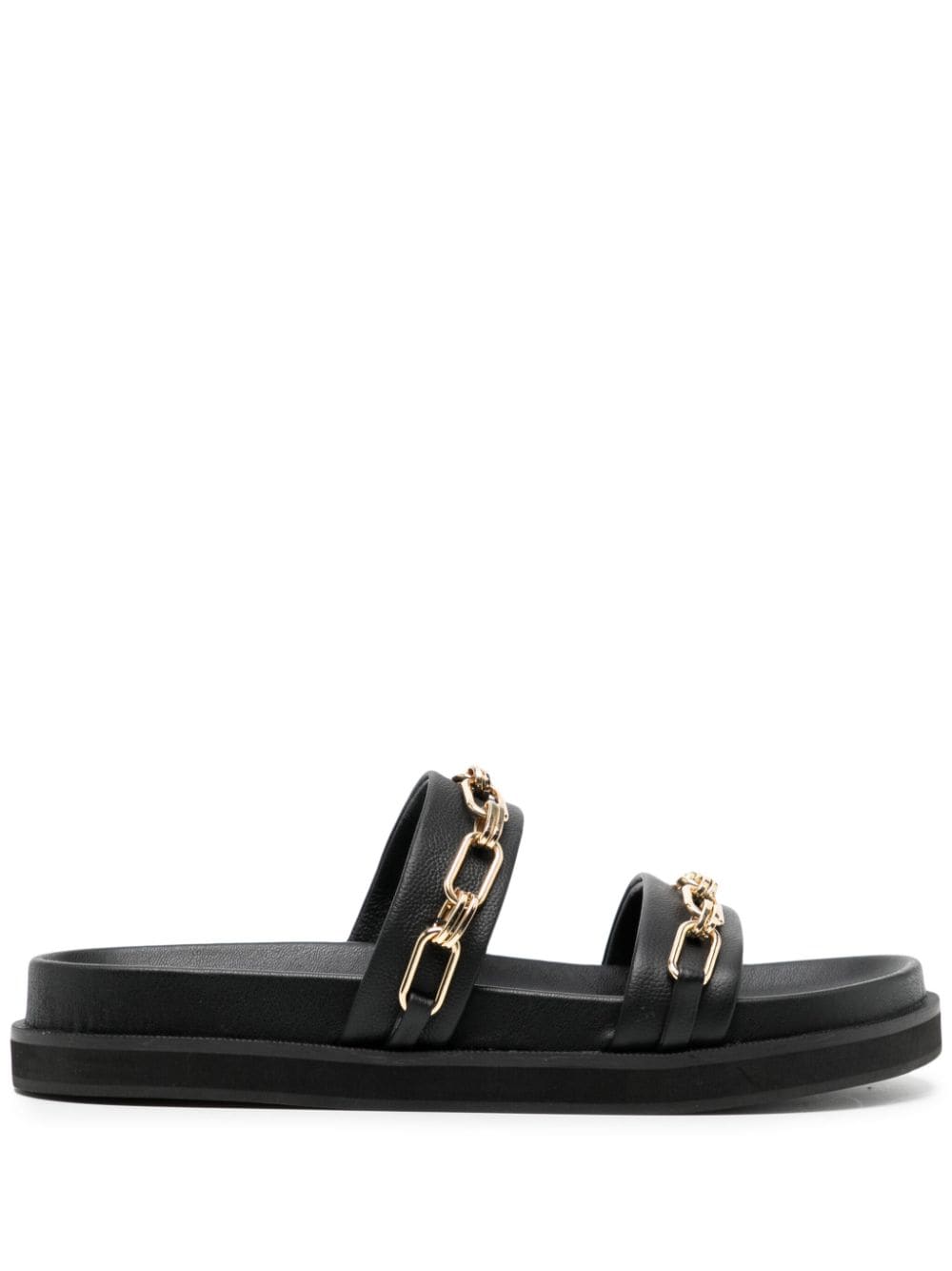 Senso Nova chain-embellished leather sandals - Black von Senso