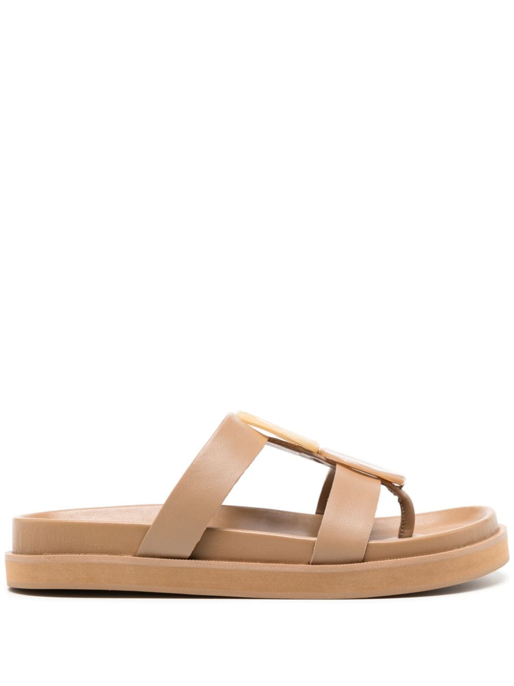 Senso Nyx flat leather sandals - Brown von Senso