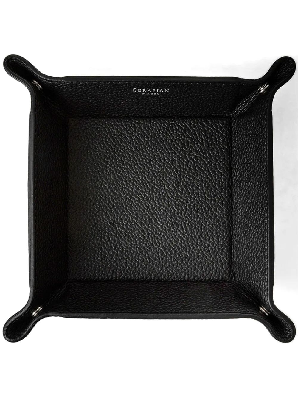Serapian Cachemire leather desk tray - Black von Serapian