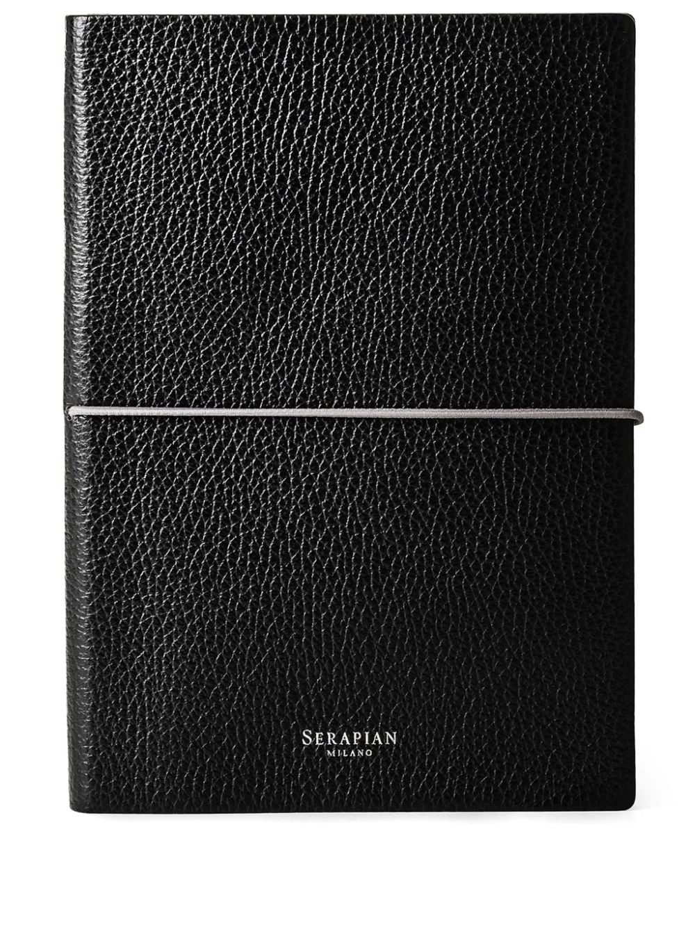 Serapian Cachemire leather notebook (26cm x 21cm) - Black von Serapian