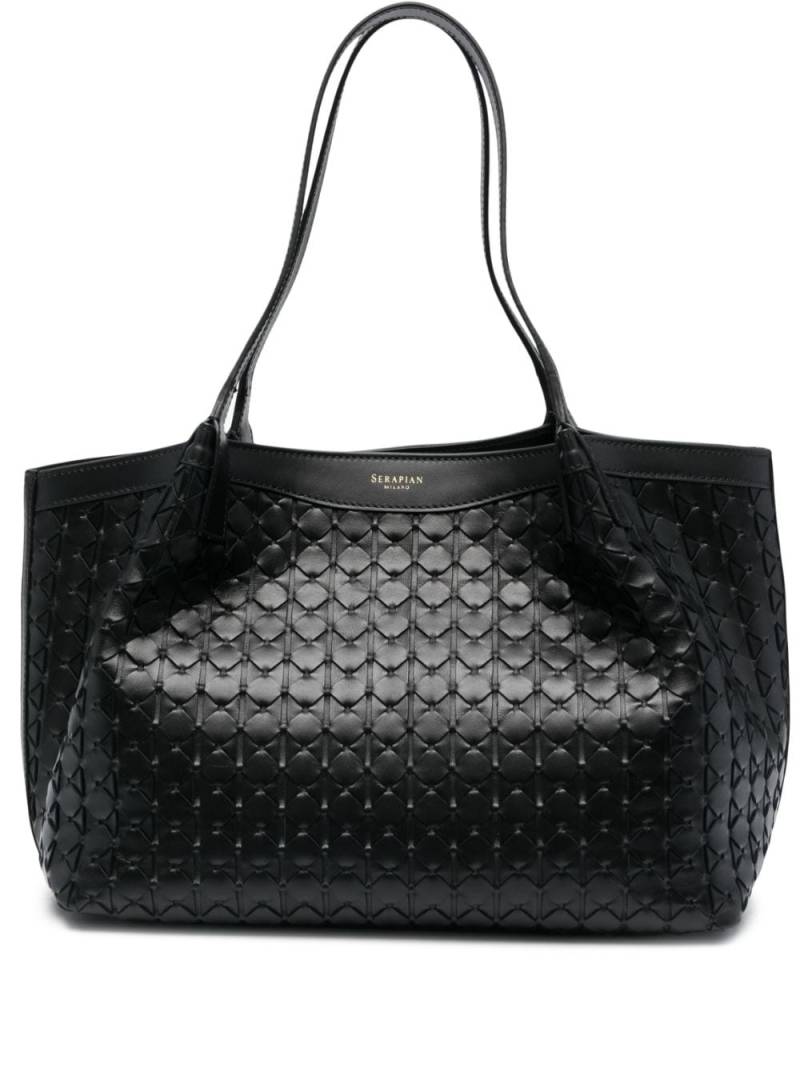Serapian Mini Secret Mosaico Handbag - Black von Serapian