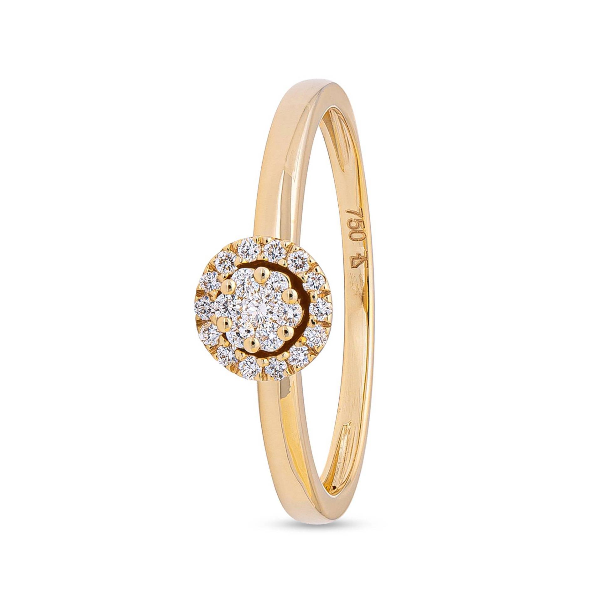 Ring Mit Diamant Damen Gelbgold 54 von Sergio Ferris