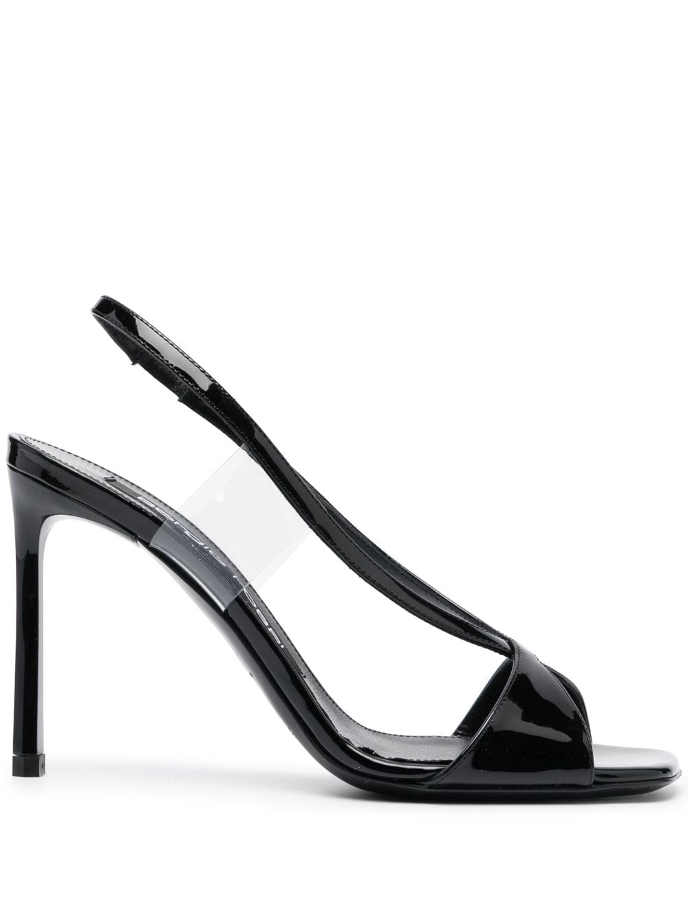 Sergio Rossi 105mm open-toe leather sandals - Black von Sergio Rossi