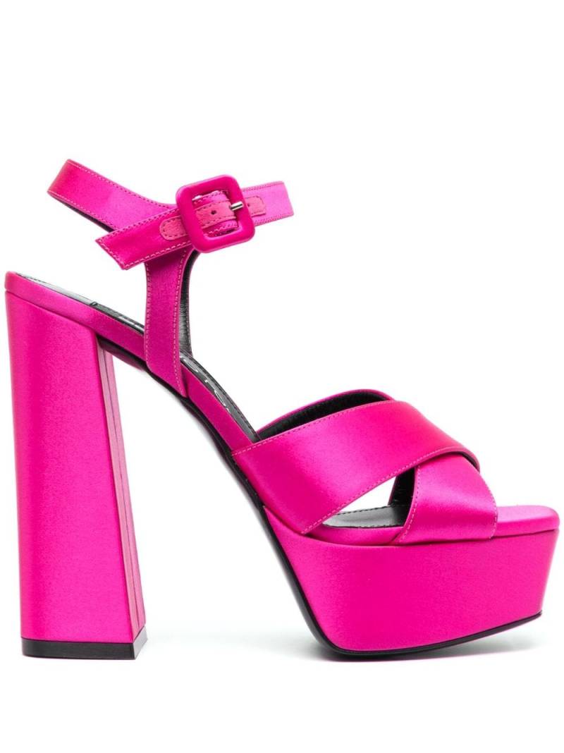 Sergio Rossi 130mm open-toe satin sandals - Pink von Sergio Rossi