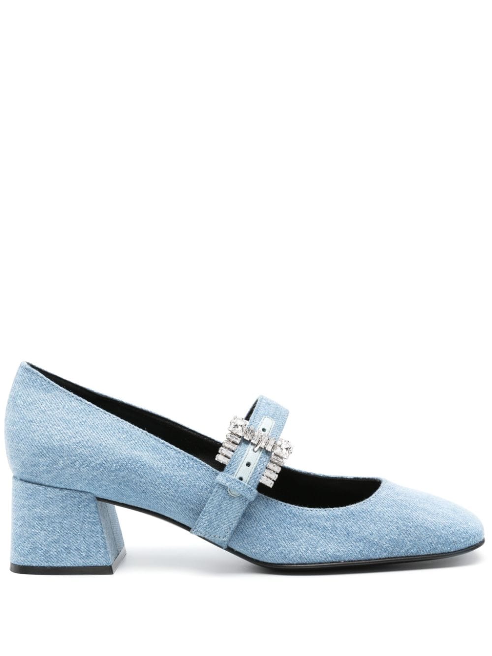 Sergio Rossi 50mm denim Mary Jane pumps - Blue von Sergio Rossi