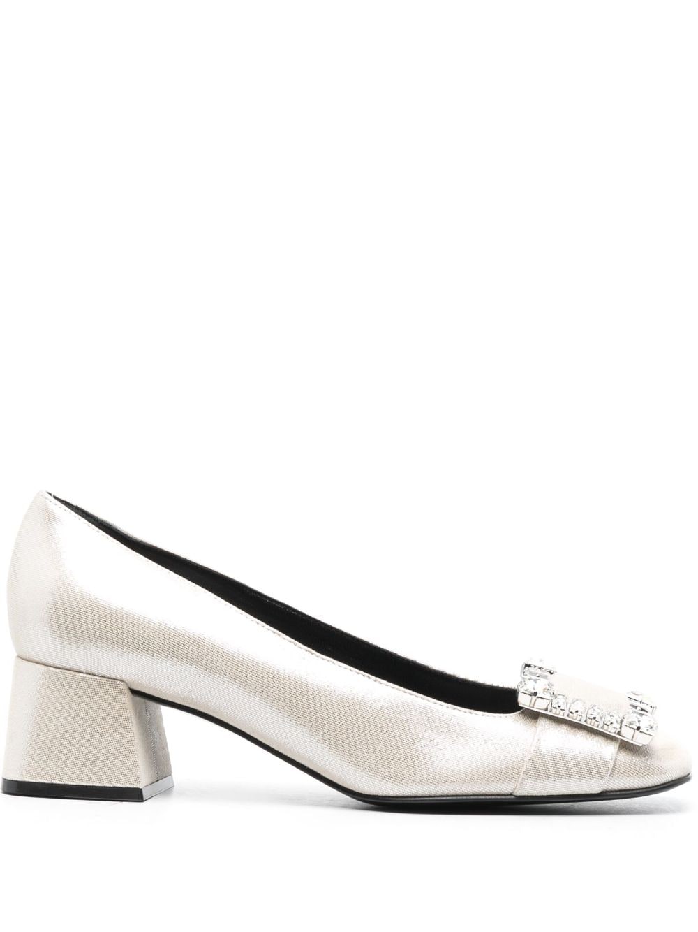 Sergio Rossi Belle Vivier leather pumps - Silver von Sergio Rossi