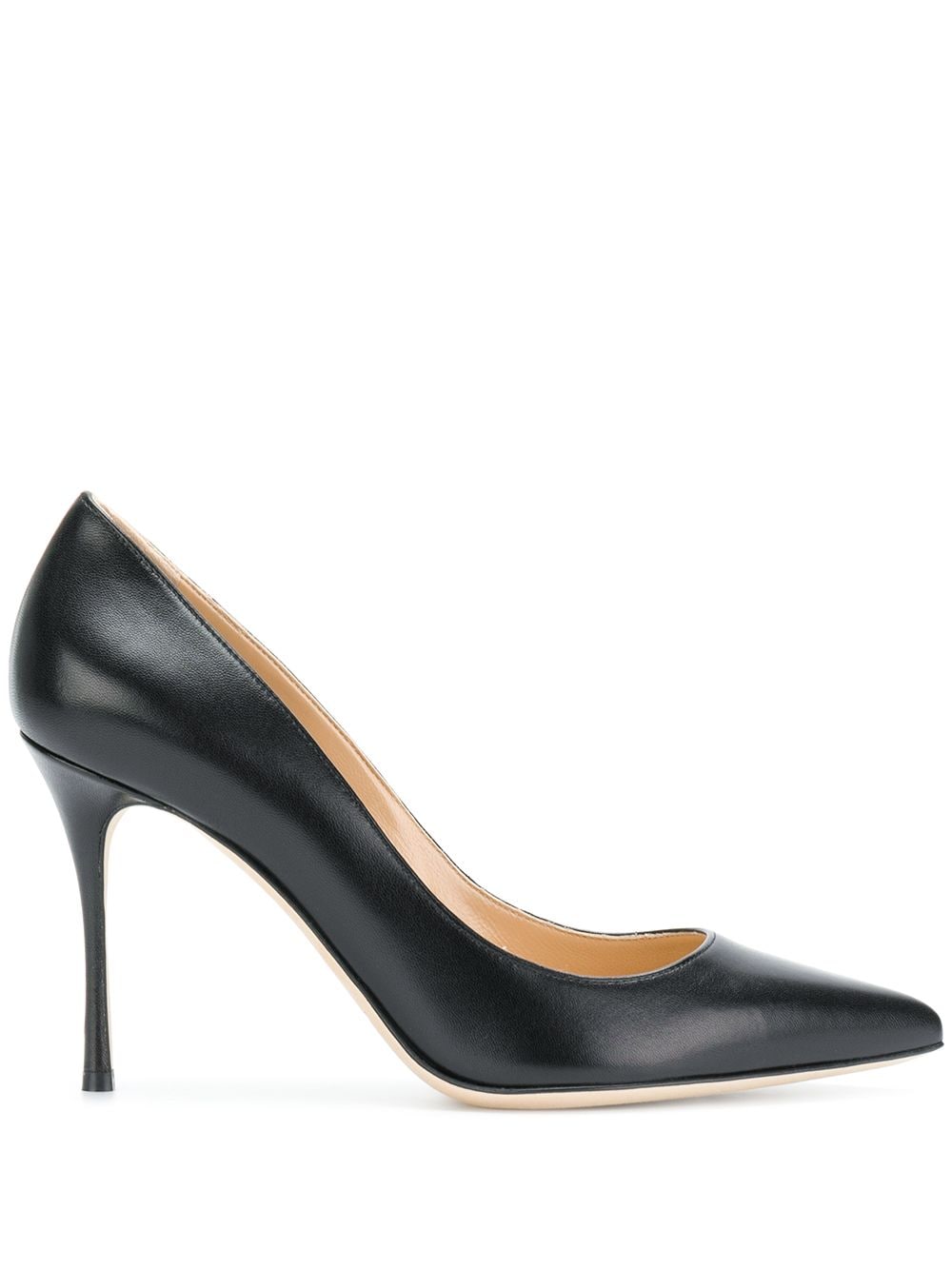 Sergio Rossi Décolleté Godiva snake-effect 100mm pumps - Black