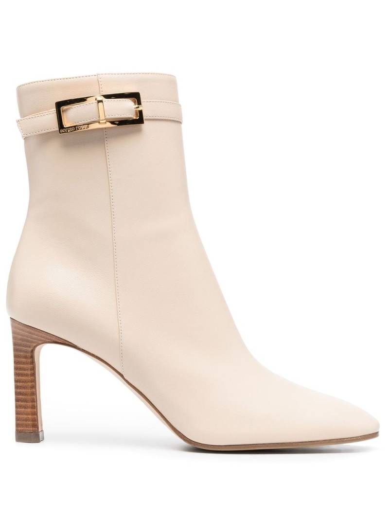 Sergio Rossi Nora 95mm leather boots - Neutrals von Sergio Rossi