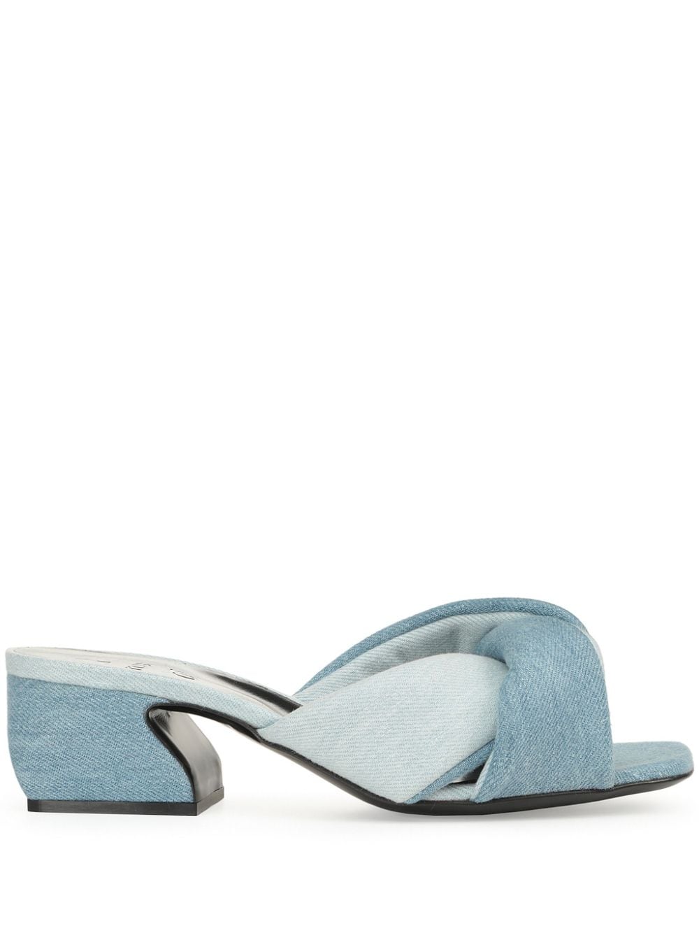 Sergio Rossi SI Rossi denim mules - Blue von Sergio Rossi