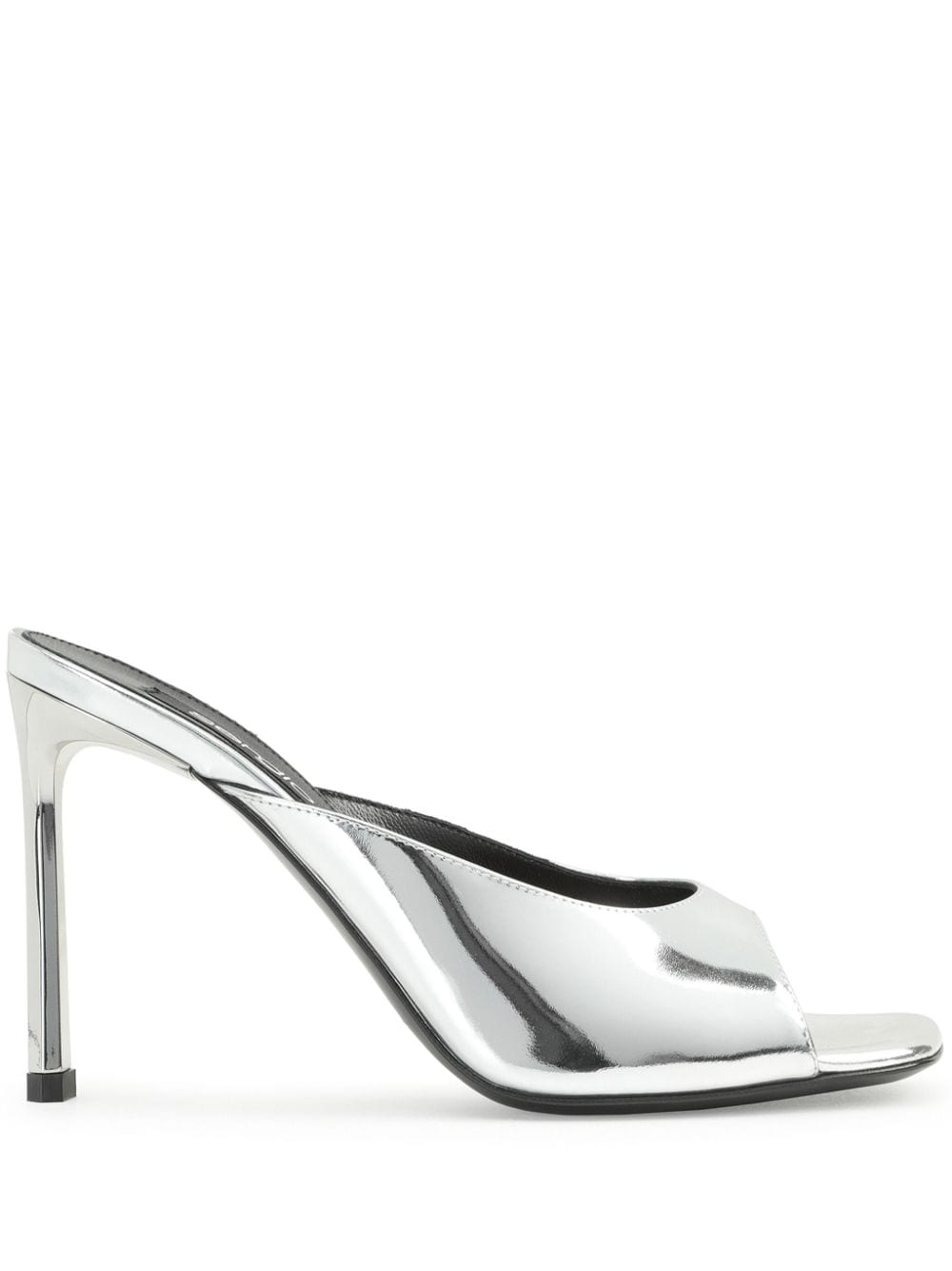 Sergio Rossi SR Liya 95mm leather mules - Silver von Sergio Rossi