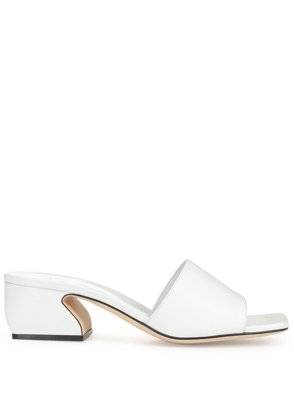 Sergio Rossi SR Rossi 45mm leather mules - White von Sergio Rossi