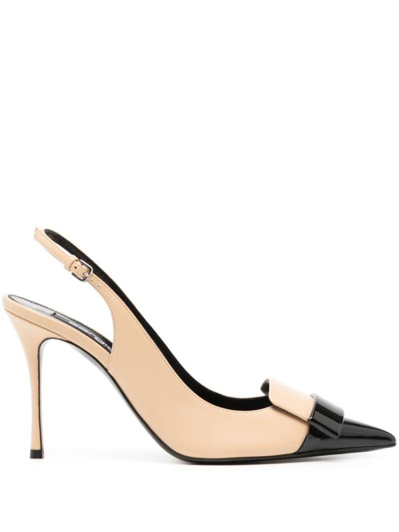 Sergio Rossi SR1 90mm slingback pumps - Neutrals von Sergio Rossi