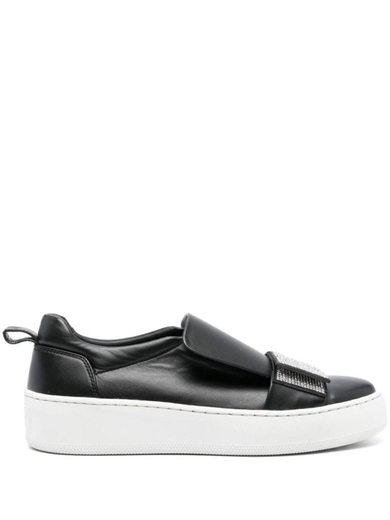 Sergio Rossi SR1 Paris leather sneakers - Black von Sergio Rossi