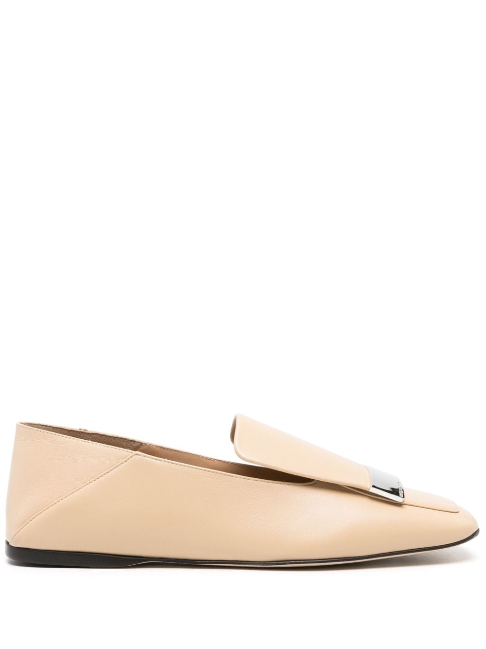 Sergio Rossi SR1 leather ballerina shoes - Neutrals von Sergio Rossi