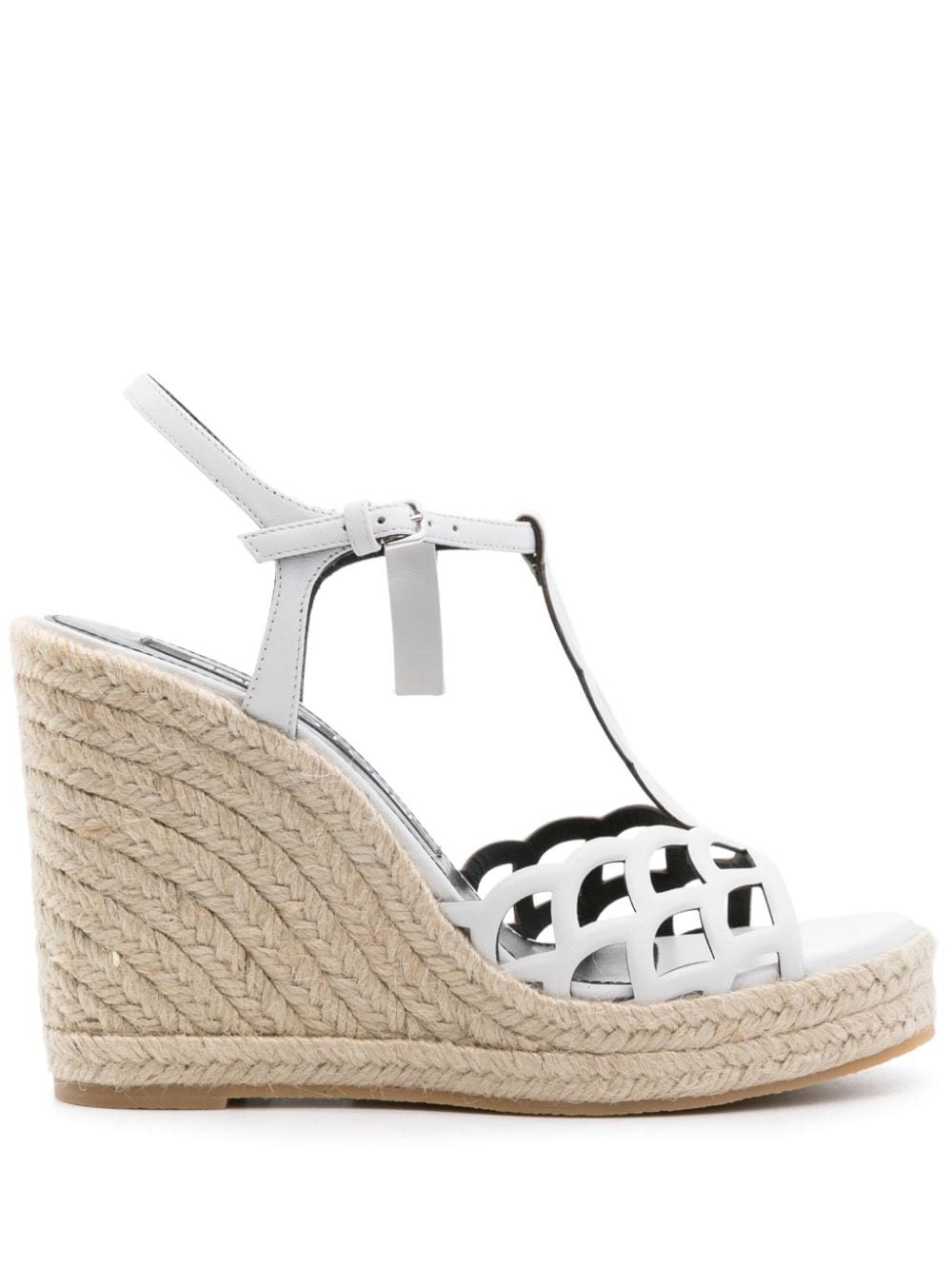 Sergio Rossi Sr Mermaid 85mm wedge espadrilles - White von Sergio Rossi