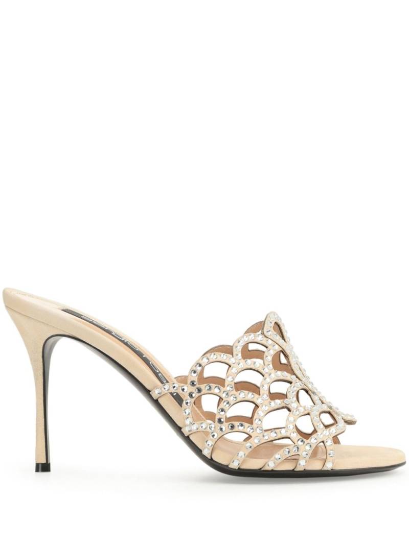 Sergio Rossi Sr Mermaid 90mm leather mules - Neutrals von Sergio Rossi