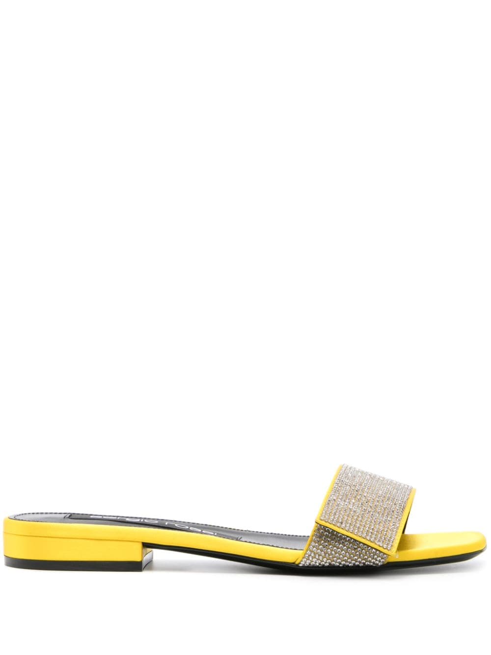 Sergio Rossi Sr Paris satin sandals - Yellow von Sergio Rossi