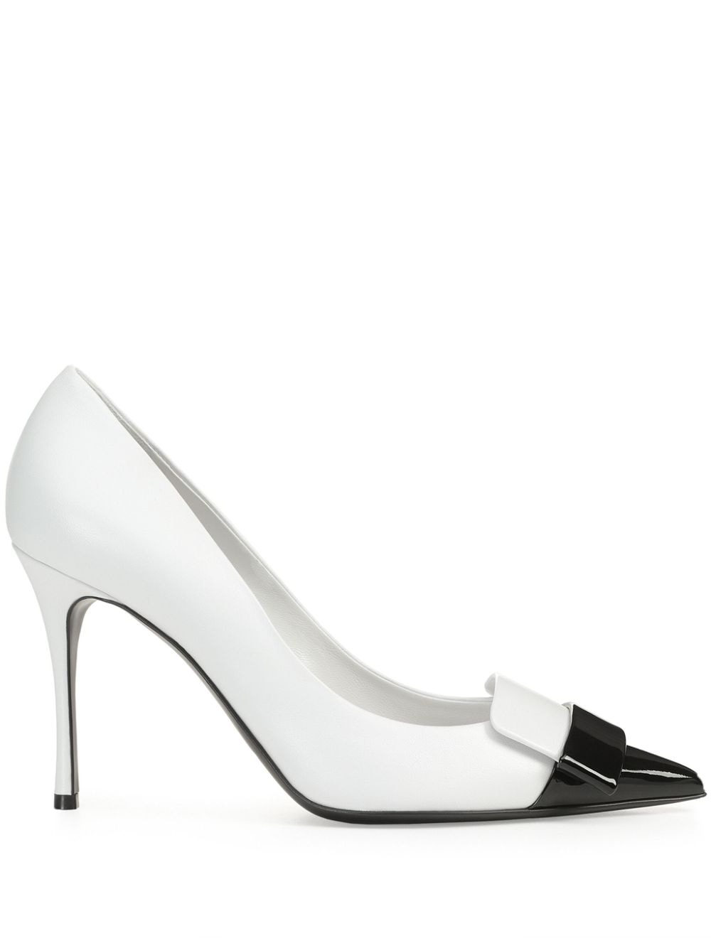 Sergio Rossi Sr1 Cindy 75mm leather pumps - White von Sergio Rossi