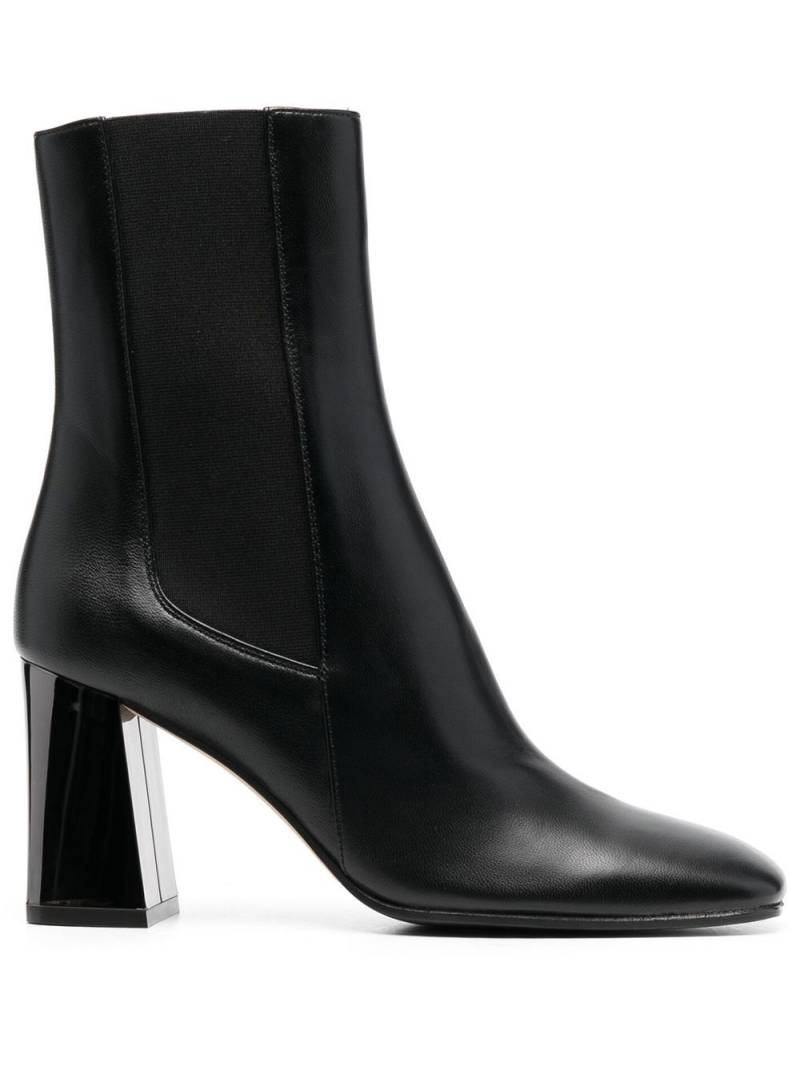 Sergio Rossi high-heeled leather chelsea boots - Black von Sergio Rossi