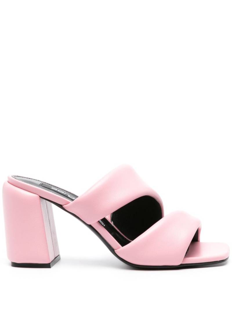 Sergio Rossi padded leather mules - Pink von Sergio Rossi