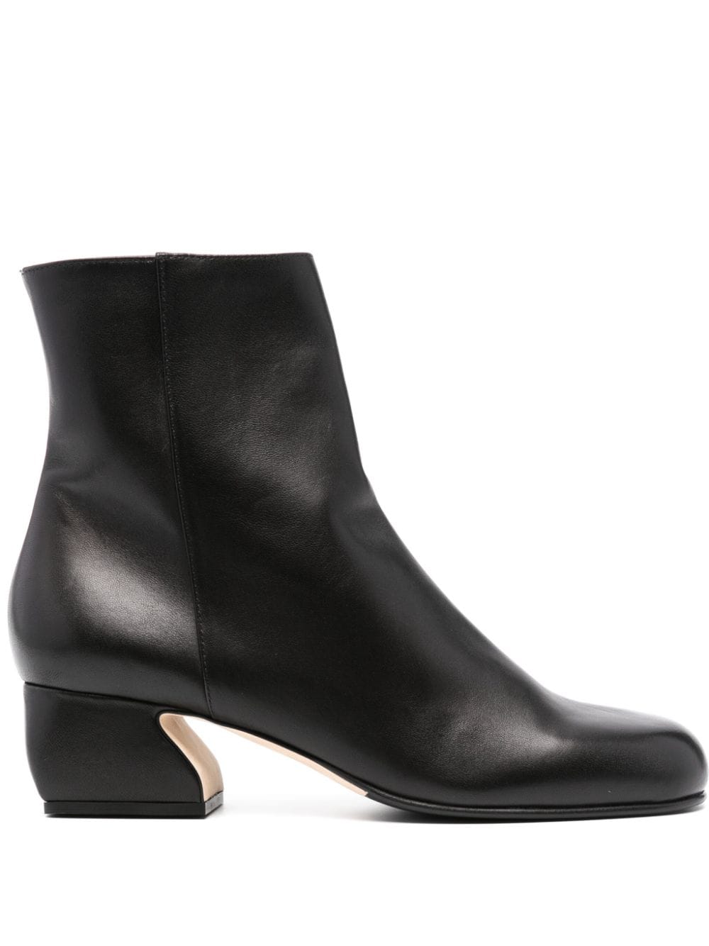 Sergio Rossi round-toe 60mm leather boots - Black von Sergio Rossi