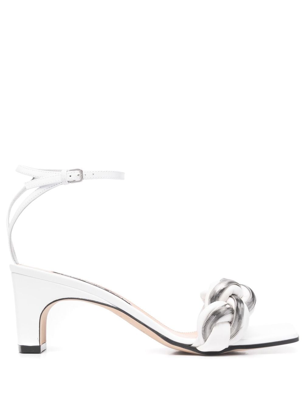 Sergio Rossi square-toe 70mm heeled sandals - White von Sergio Rossi