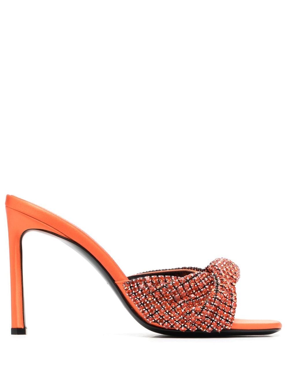 Sergio Rossi x Evangelie Smyrniotaki crystal-embellished mules - Orange von Sergio Rossi