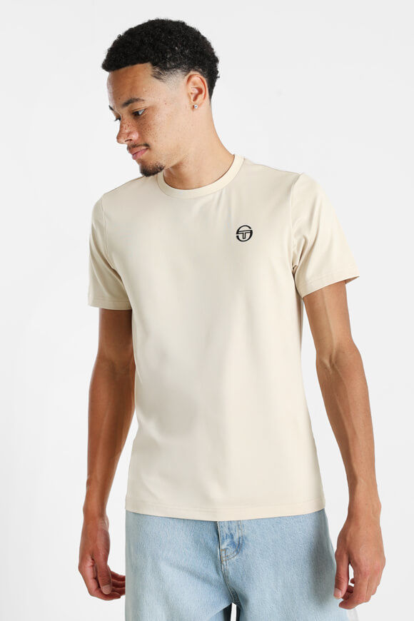 Sergio Tacchini Pelle T-Shirt | Wood Ash | Herren  | M von Sergio Tacchini