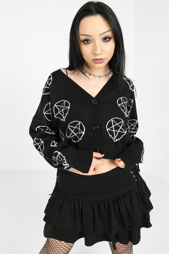 Seven Sisters Crop Cardigan | Schwarz | Damen  | L von Seven Sisters