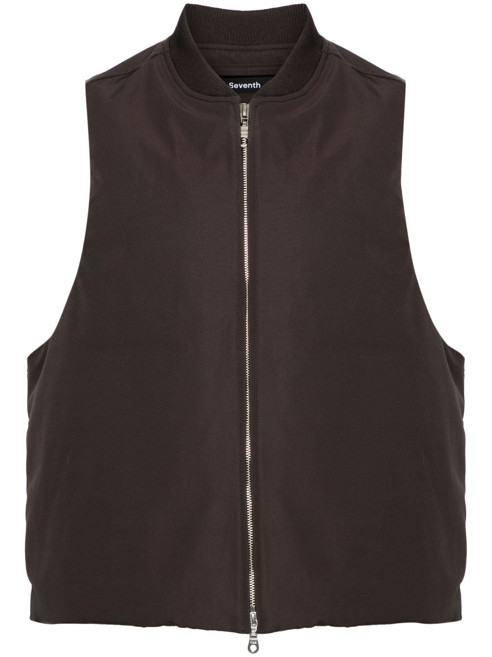 Seventh Body Shield zip-up vest - Brown von Seventh